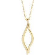 14k Yellow Freeform 16-18' Necklace