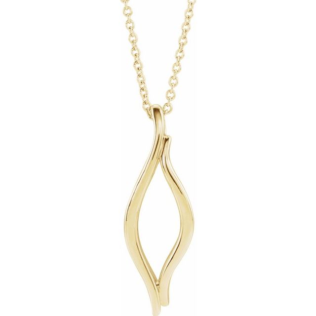 14k Yellow Freeform 16-18' Necklace