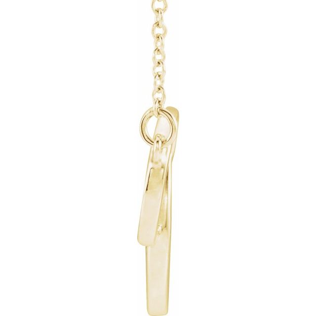 14k Yellow Interlocking Circle 16-18' Necklace