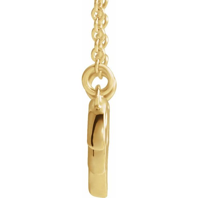14k Yellow Leaf 16-18' Necklace