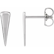 Sterling Silver Triangle Earrings