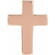 14k Rose Petite Cross Slide Pendant