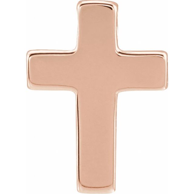 14k Rose Petite Cross Slide Pendant
