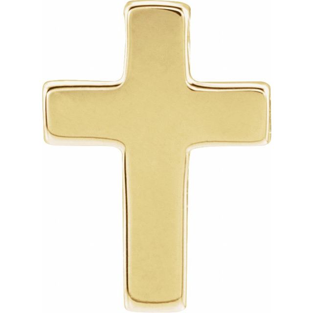 14k Yellow Petite Cross Slide Pendant