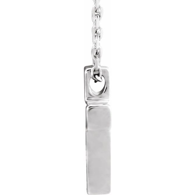 Sterling Silver Petite Cross 16-18' Necklace