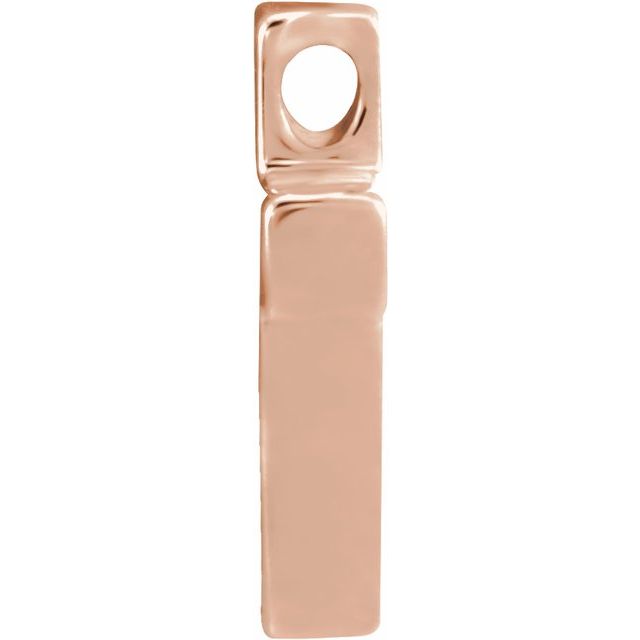 14k Rose Petite Cross Slide Pendant