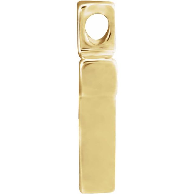 14k Yellow Petite Cross Slide Pendant