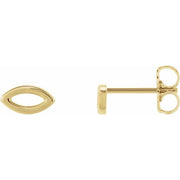 14k Yellow Geometric Earrings