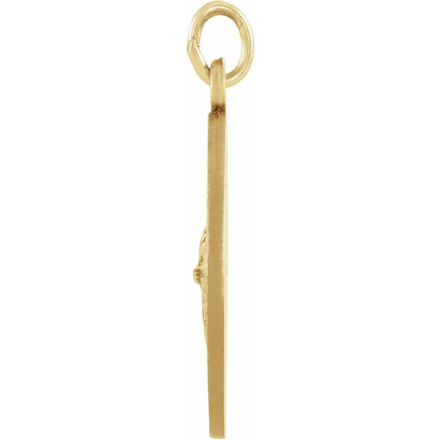 14K Yellow 12 mm St. Gerard Medal