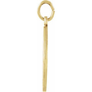 14K Yellow 22 mm Round St. Luke Medal