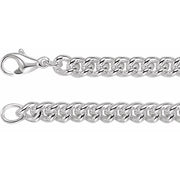 Sterling Silver 8 mm Curb 16' Chain