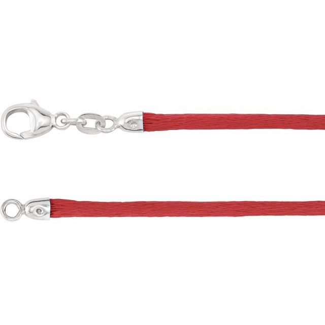 Red 2.25 mm Silk 16' Cord