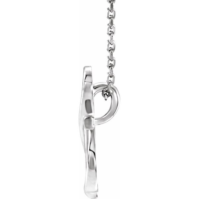 Sterling Silver Cross 16-18' Necklace