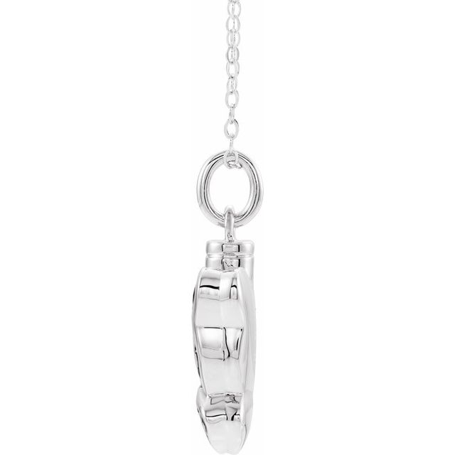 Sterling Silver Butterfly Ash Holder 18' Necklace
