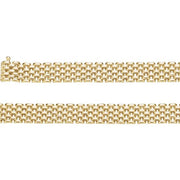 14K Yellow 10.25 mm Panther 7'  Chain