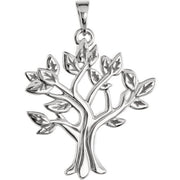 14K White My Tree™ Family Pendant