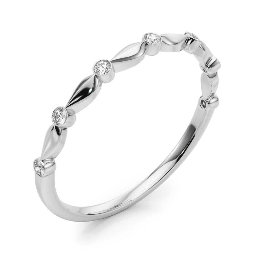 Wedding Bands Bezel Set