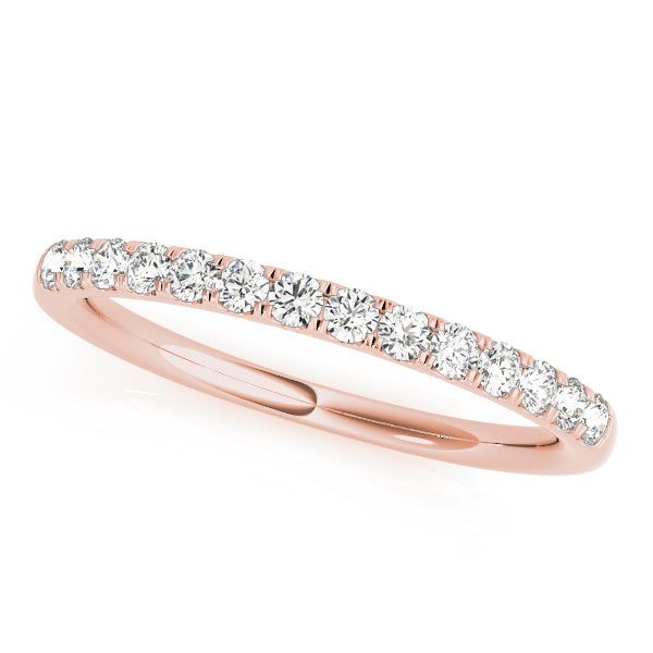 Wedding Band For 1/2 & 3/4 Only-14 Stones