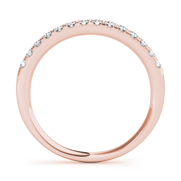 Wedding Band For 1/2 & 3/4 Only-14 Stones