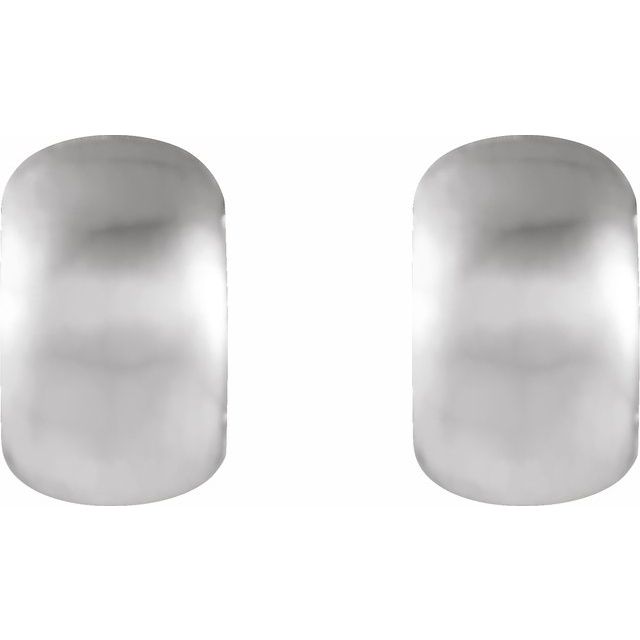 Sterling Silver Hinged 11.5 mm Hoop Earrings