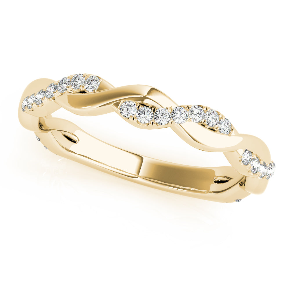 Straight Braided Wedding Band