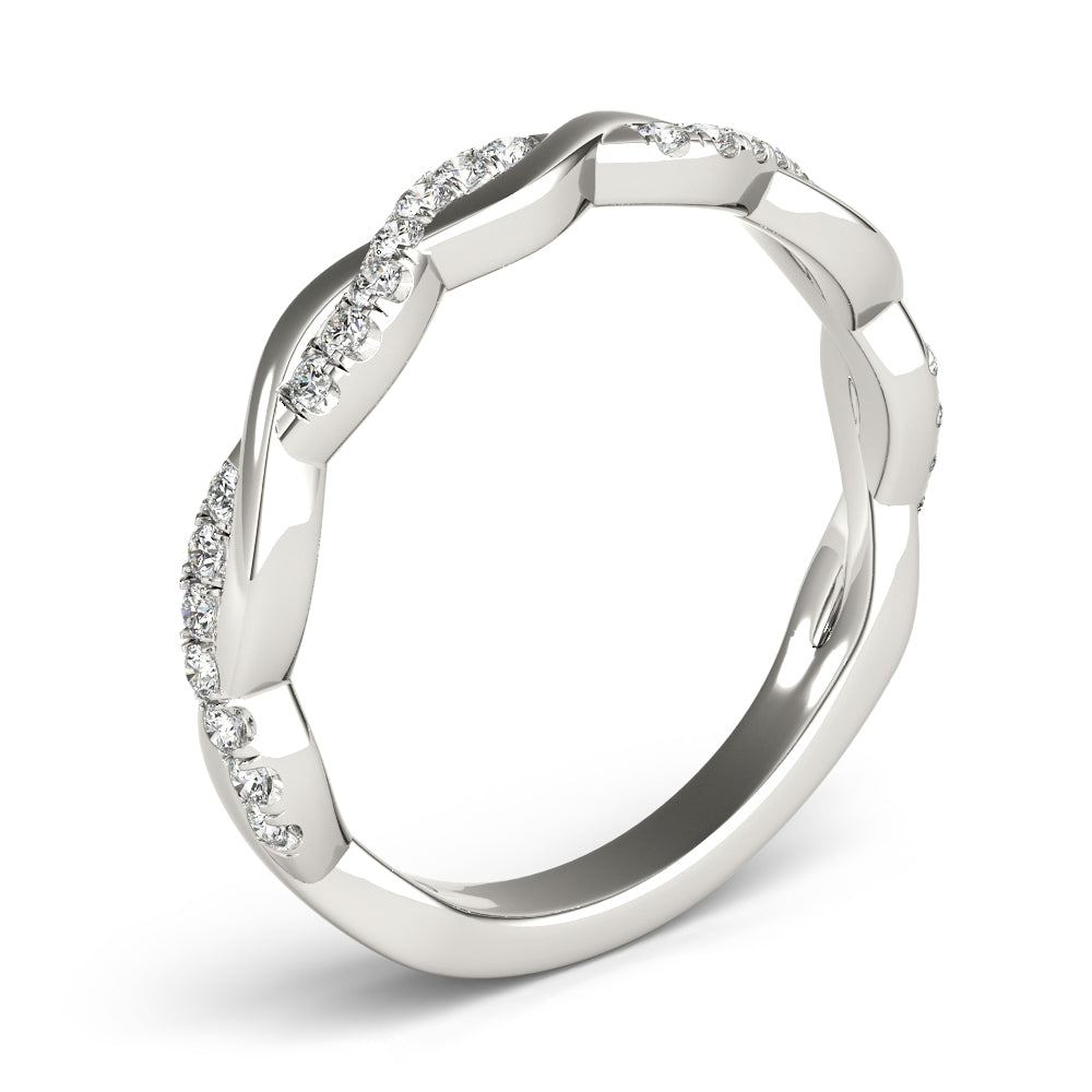 Straight Braided Wedding Band