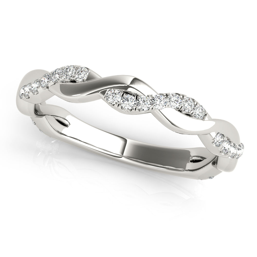 Straight Braided Wedding Band