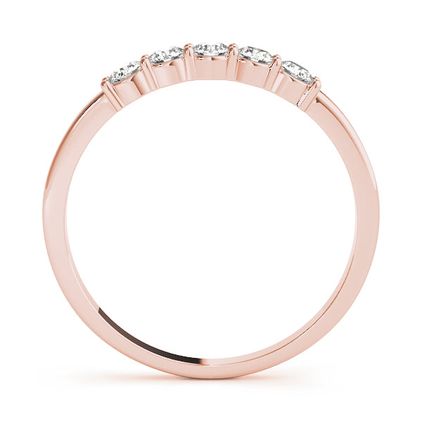 Straight Diamond Wedding Band