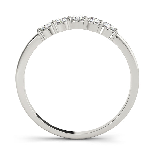 Straight Diamond Wedding Band
