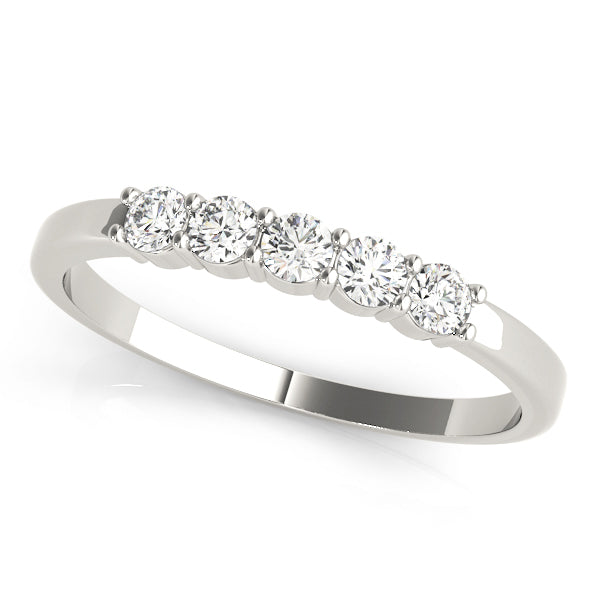 Straight Diamond Wedding Band