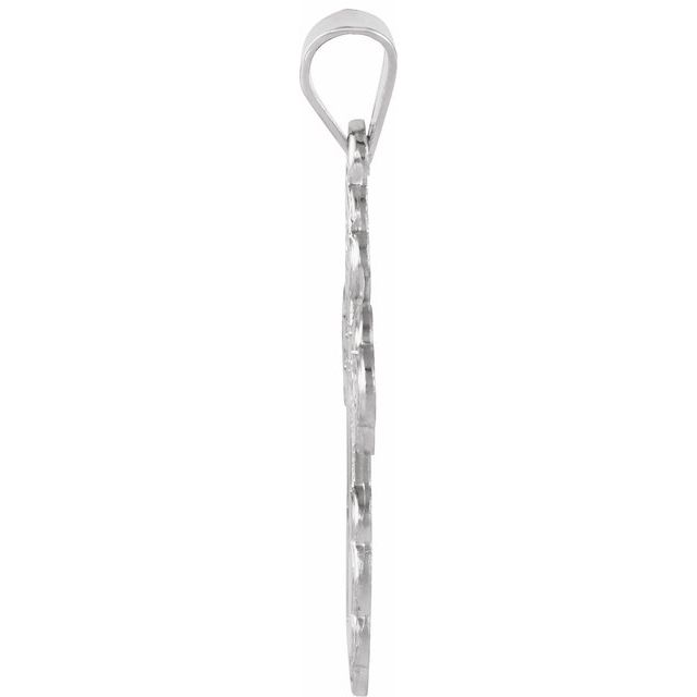 Sterling Silver St. Olga Orthodox Cross Pendant