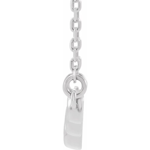14K White  1/8 CTW Natural Diamond 18' Necklace