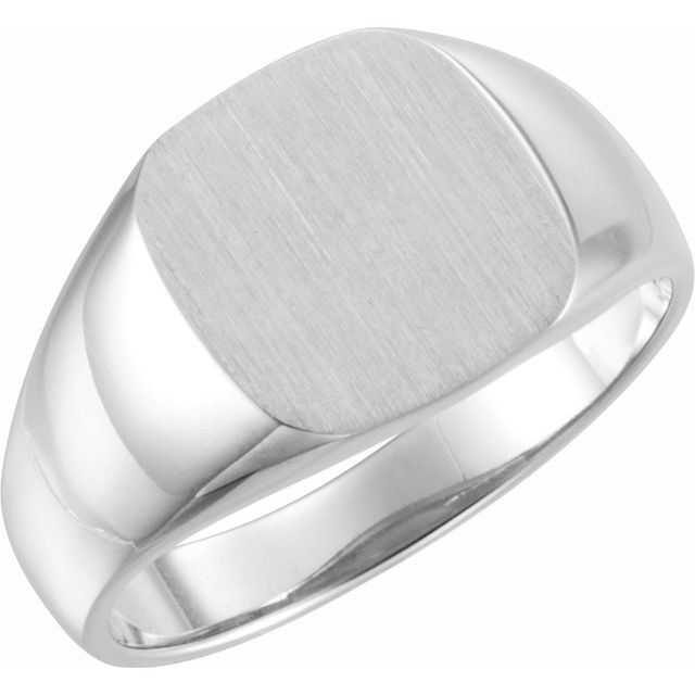Sterling Silver Square Signet Ring