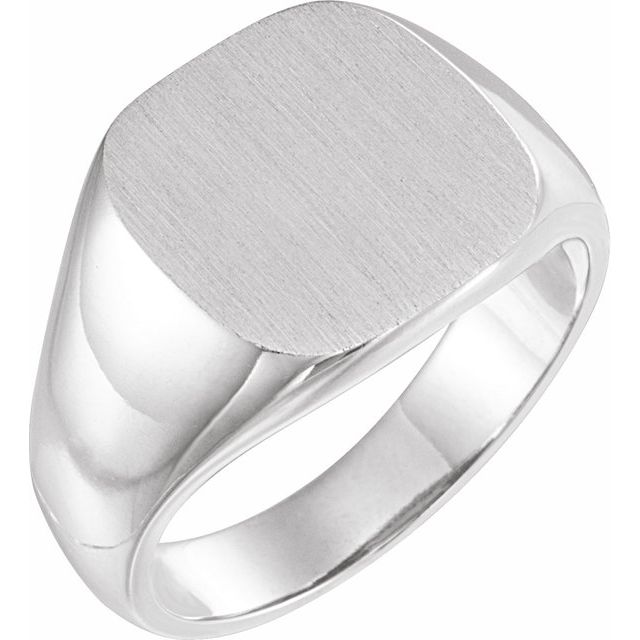 Sterling Silver Square Signet Ring