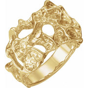 14k Yellow Nugget Ring