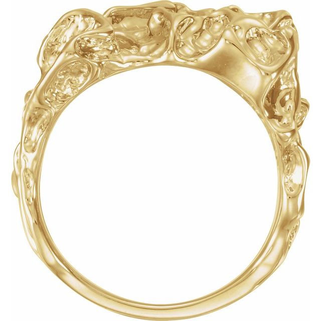 14k Yellow Nugget Ring
