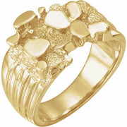14K Yellow Nugget Ring