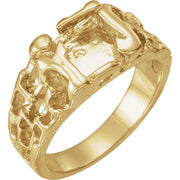 14K Yellow Nugget Ring