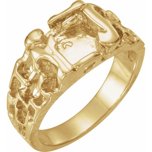 14K Yellow Nugget Ring
