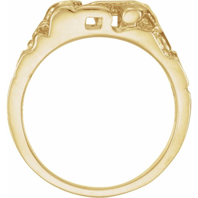 14K Yellow Nugget Ring