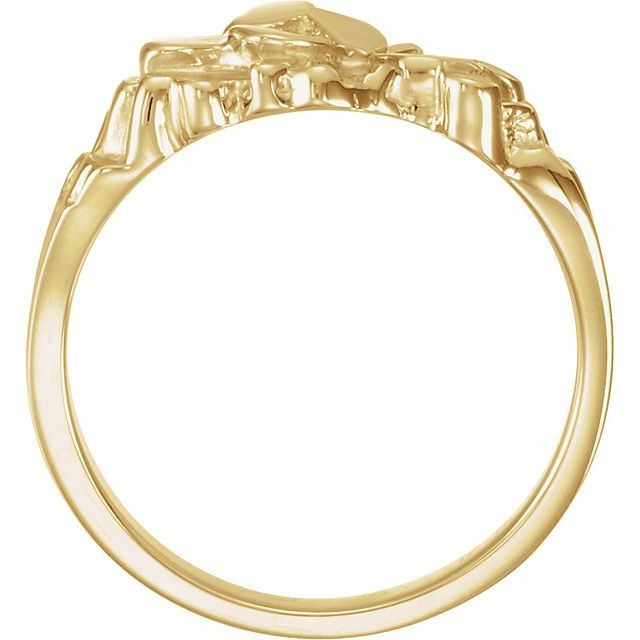 14K Yellow Nugget Ring