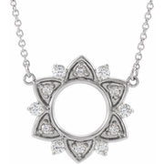 14K White 1/4 CTW Natural Diamond 18' Necklace
