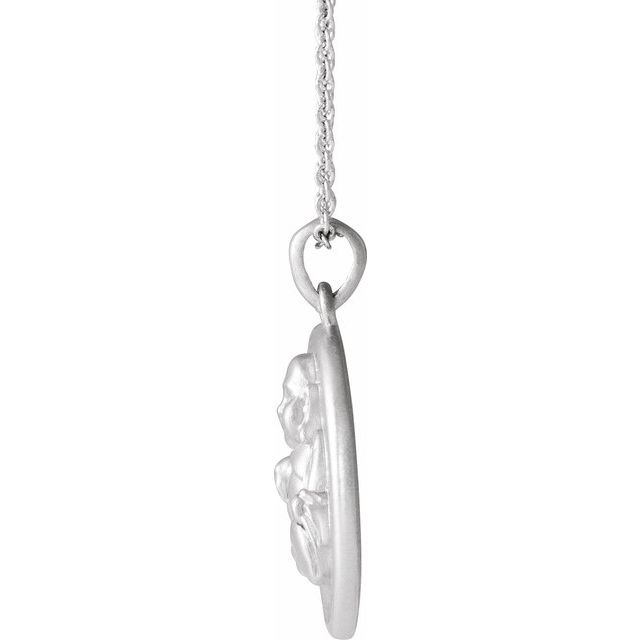 Sterling Silver Buddha 16-18' Necklace