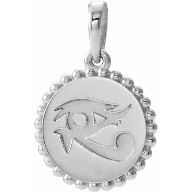 Sterling Silver Eye of Horus Pendant