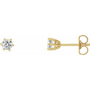 14K Yellow 1/4 CTW Lab-Grown Diamond Earrings
