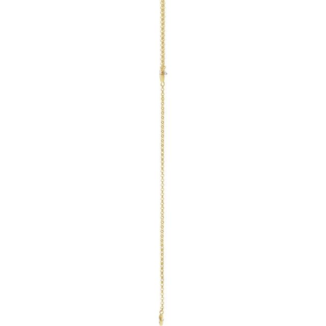 14K Yellow 1/5 CTW Natural Diamond Bar 15-17' Y Necklace
