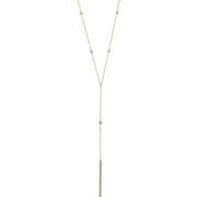 14K Yellow 1/3 CTW Natural Diamond Bar 15-17' Y Necklace
