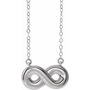 Sterling Silver Infinity-inspired Ash Holder 18' Necklace
