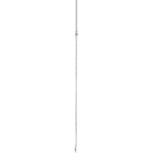 14K White 1/5 CTW Natural Diamond Bar 15-17' Y Necklace