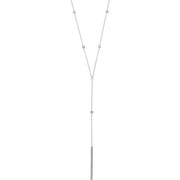 14K White 1/3 CTW Natural Diamond Bar 15-17' Y Necklace